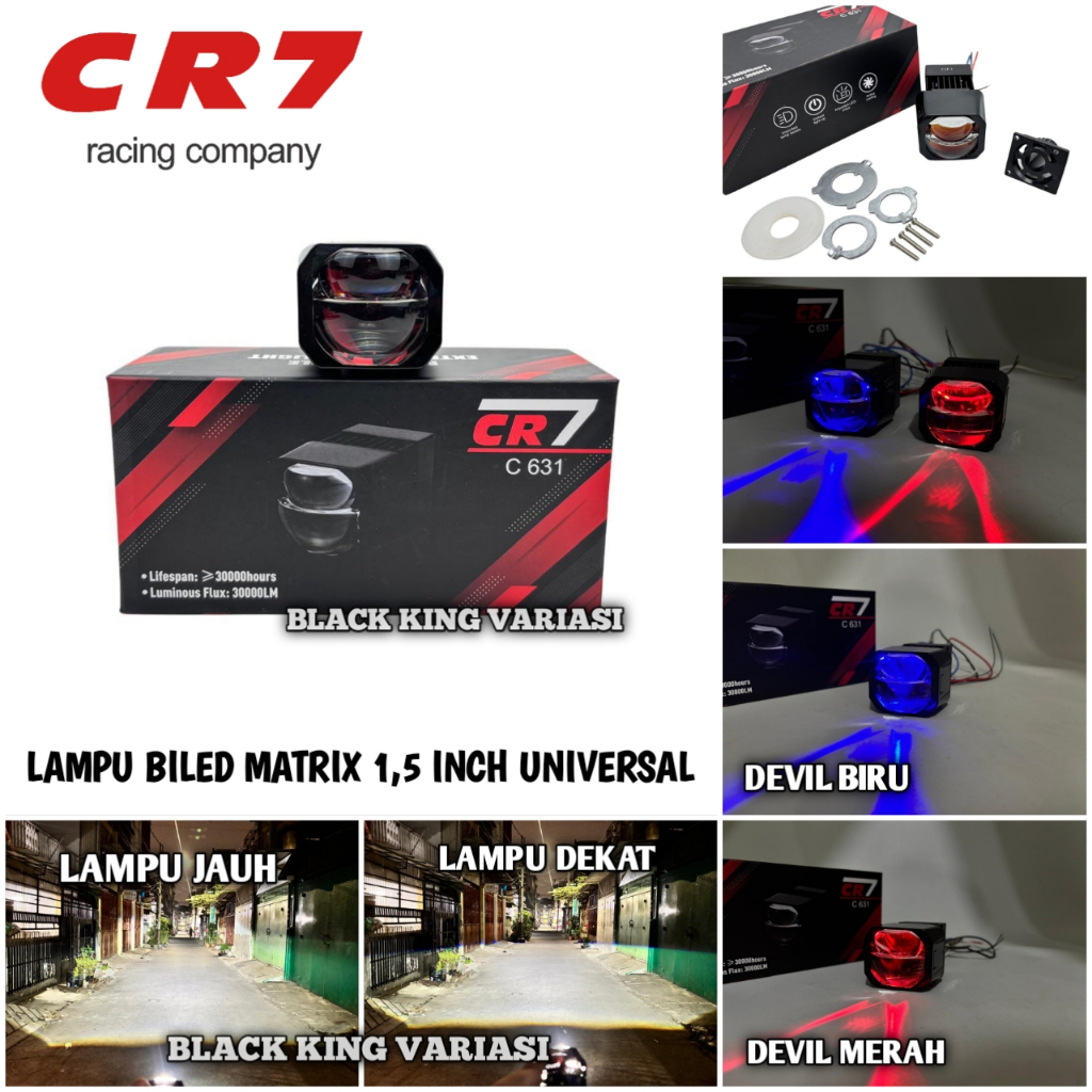 Lampu Biled Matrix X1 1.5inch Projector Biled Matrix  X1Lampu LED Projector Projie Matrix X1 1,5inch