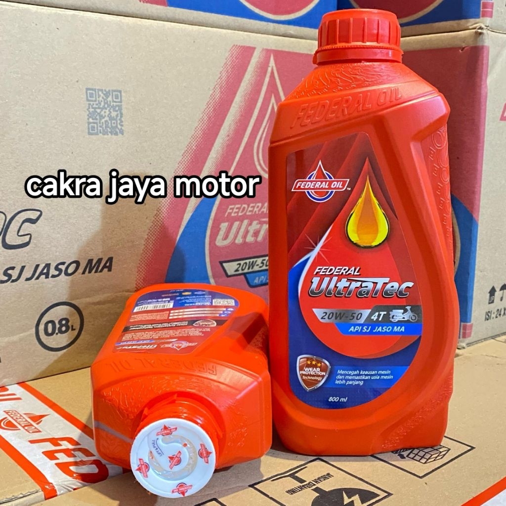 1 DUS Federal Ultratec 0.8L Merah Abu Oren