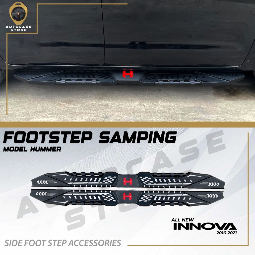 FOOTSTEP SAMPING INNOVA REBORN VENTURER 2016-2025 UP MODEL HUMMER PIJAKAN KAKI AKSESORIS MOBIL PNP