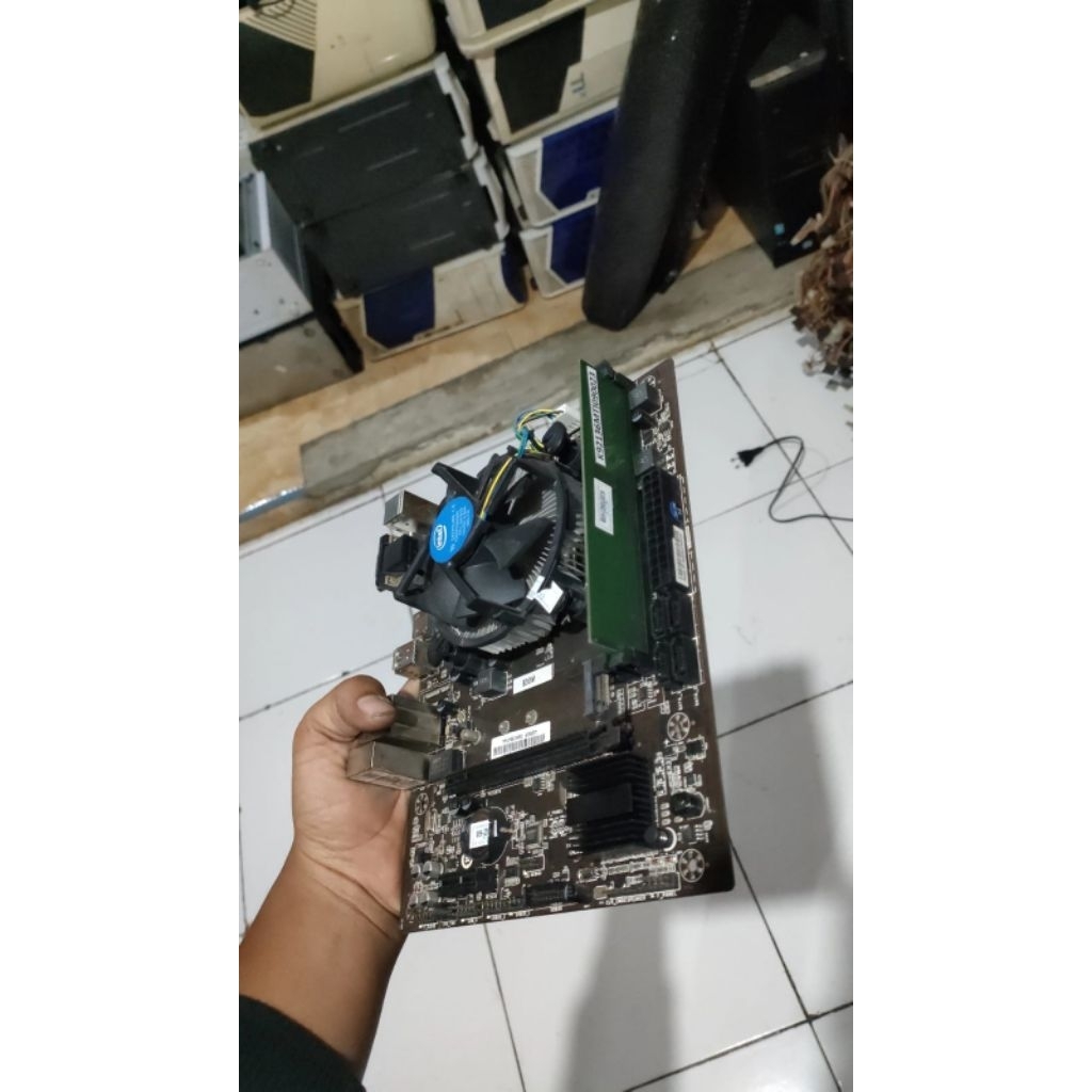 i3-9100 paket lengkap Mobo prosesor memory
