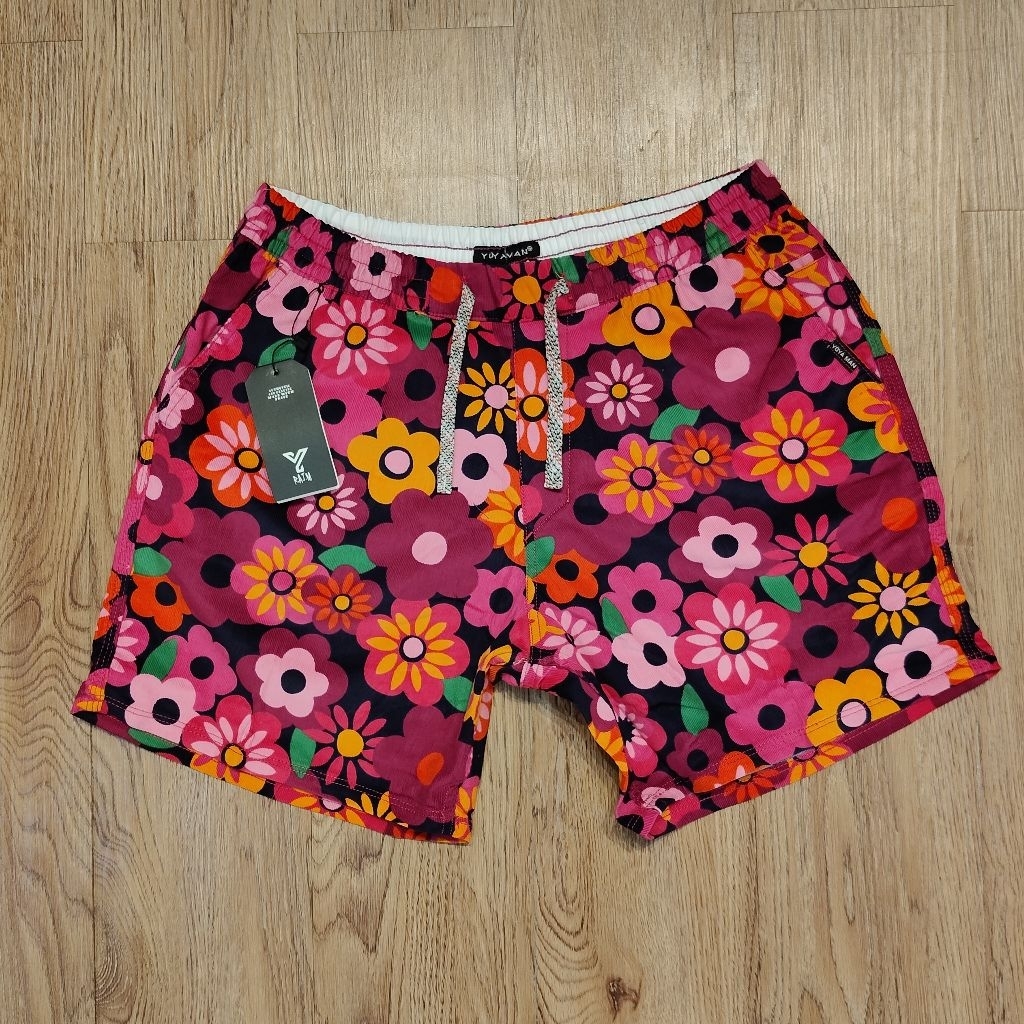 CELANA BOXER SANTAI CEWE COWO DISTRO PREMIUM Material : Katun TWILL Garment Motif  Bunga 100 Origina