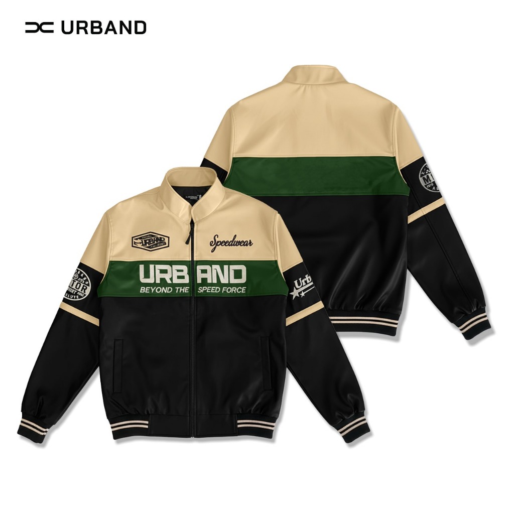 New X Urband Absolute Jaket Nascar Kulit Sintetis A619