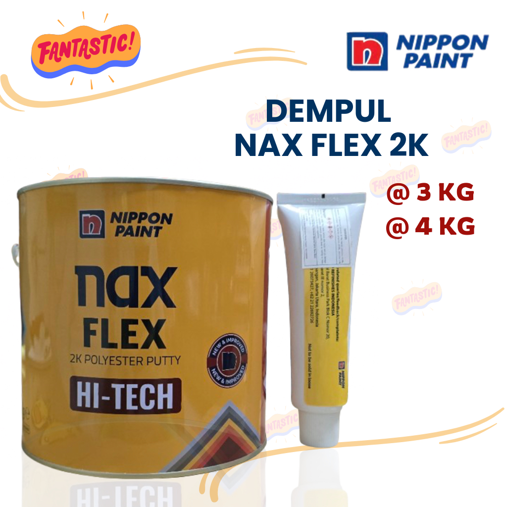 Dempul Nippon Nax Flex Hi-Tech 2K Polyester Putty Dempul Mobil/ Dempul Motor