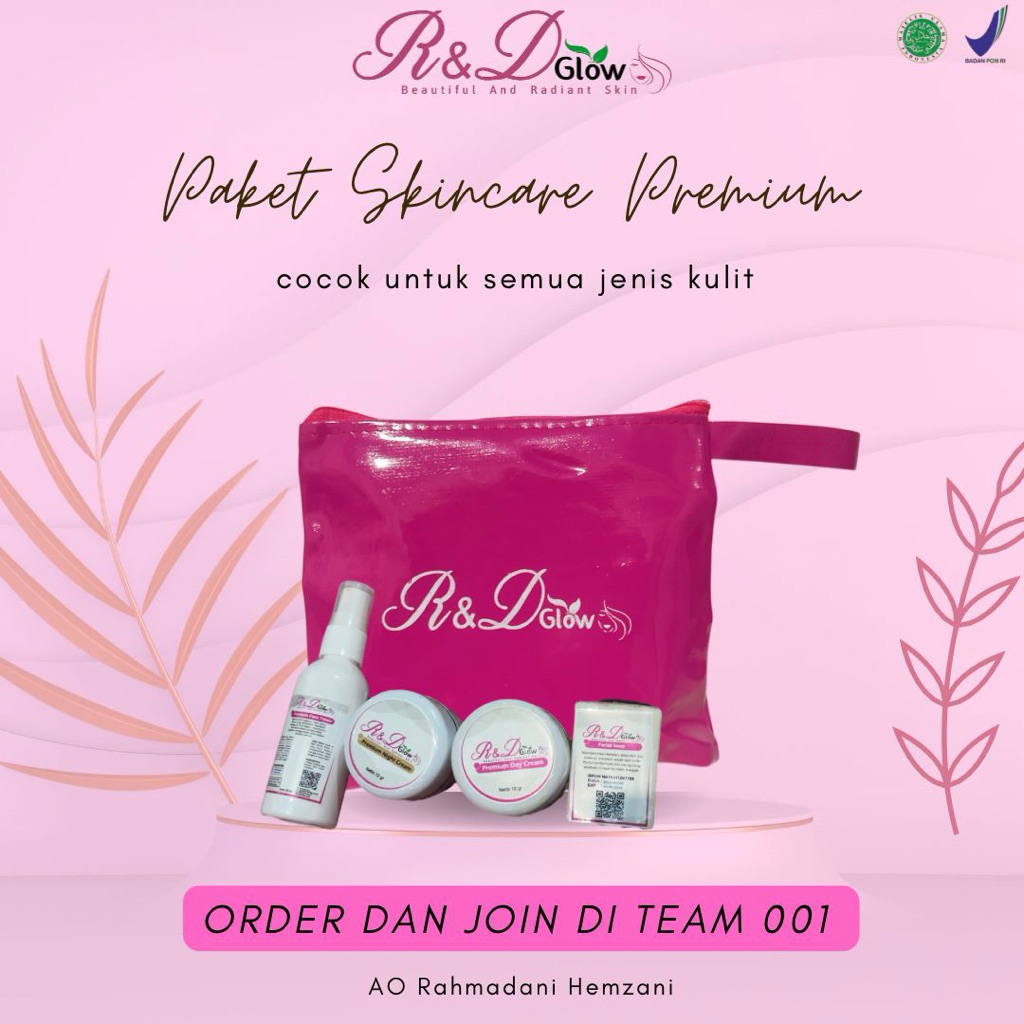 R&D GLOW SKINCARE 100%ORI (GROSIR DAN ECER)viral Bpom