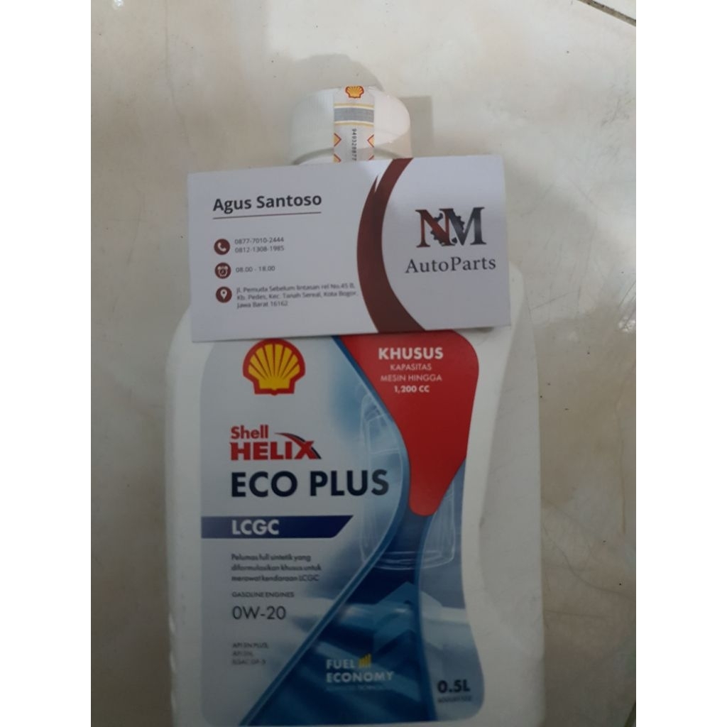 SHELL HELIX ECO PLUS 0W-20 0.5L