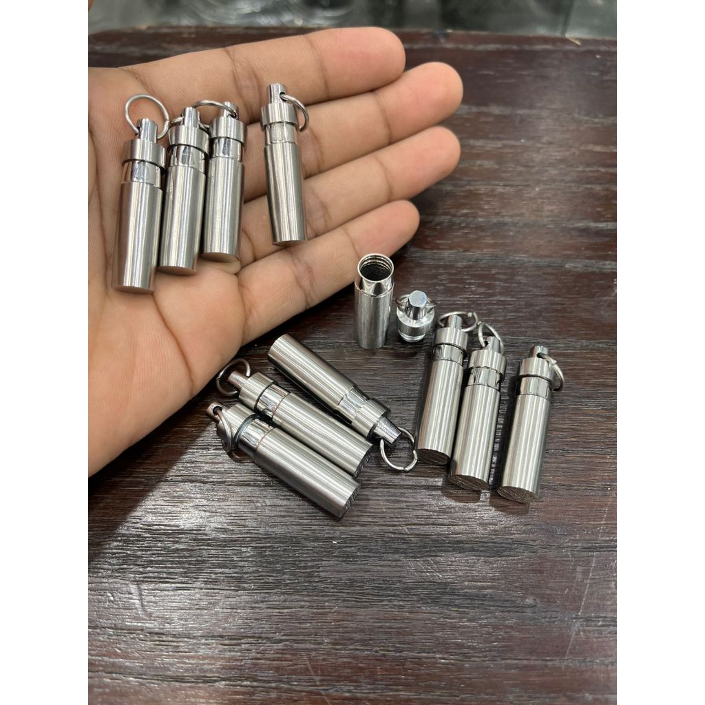 BANDUL KALUNG LIONTIN TABUNG BUKA SILVER BAJA TAHAN KARAT