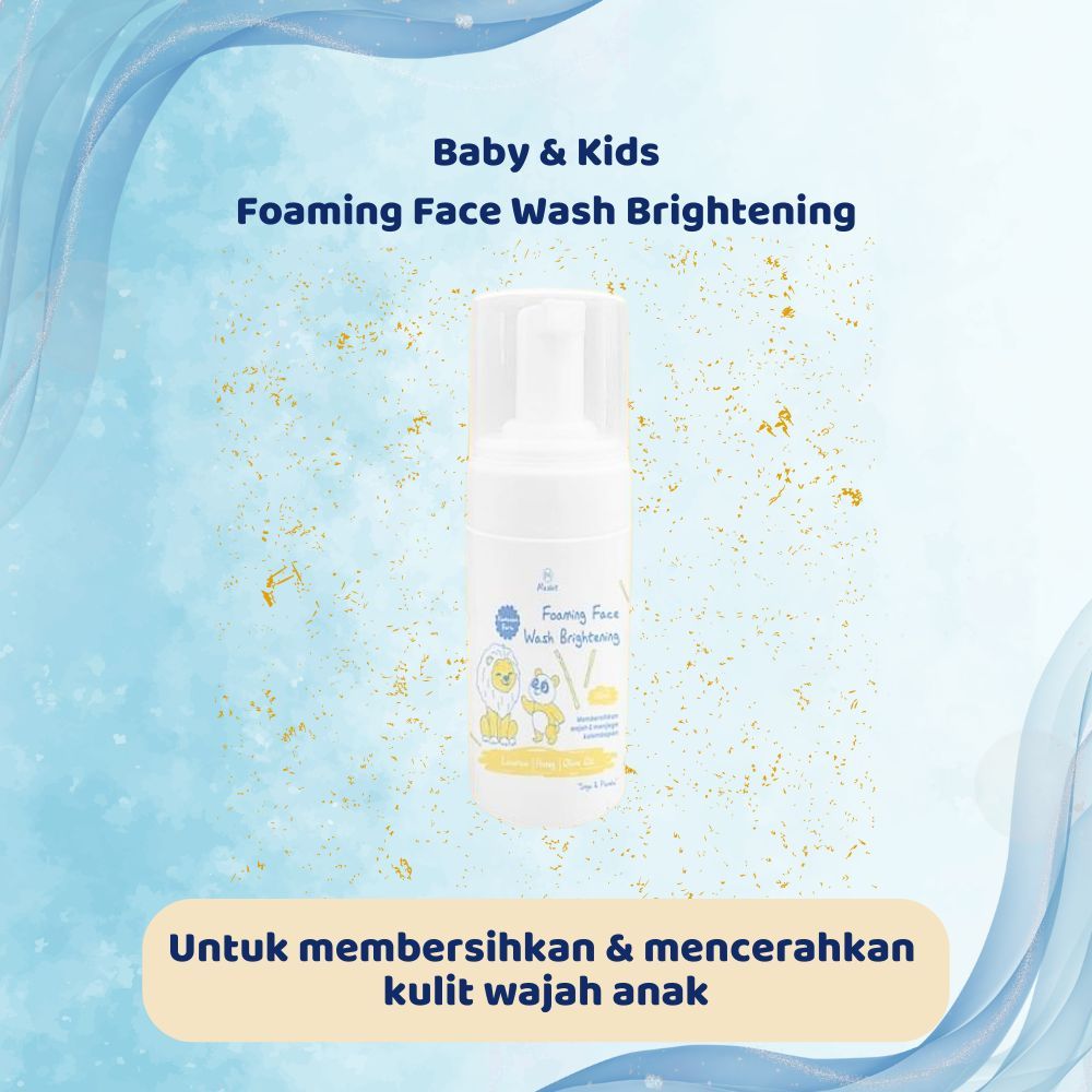 Kids & Baby Foaming Face Wash Brightening - Sabun Cuci Muka Wajah Foam Anak Bayi