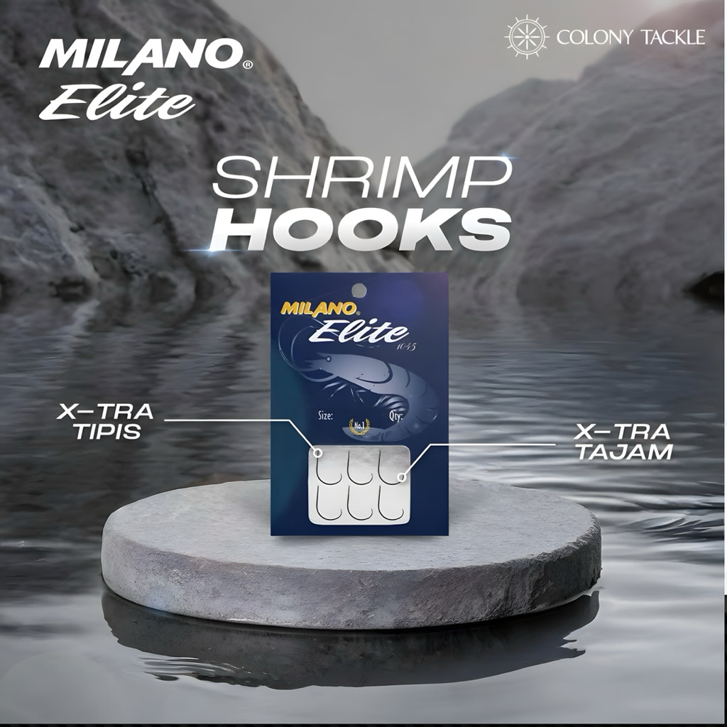 Mata Kail- Pancing Milano Elite Shrimp/Udang 1045 - Super Tajam