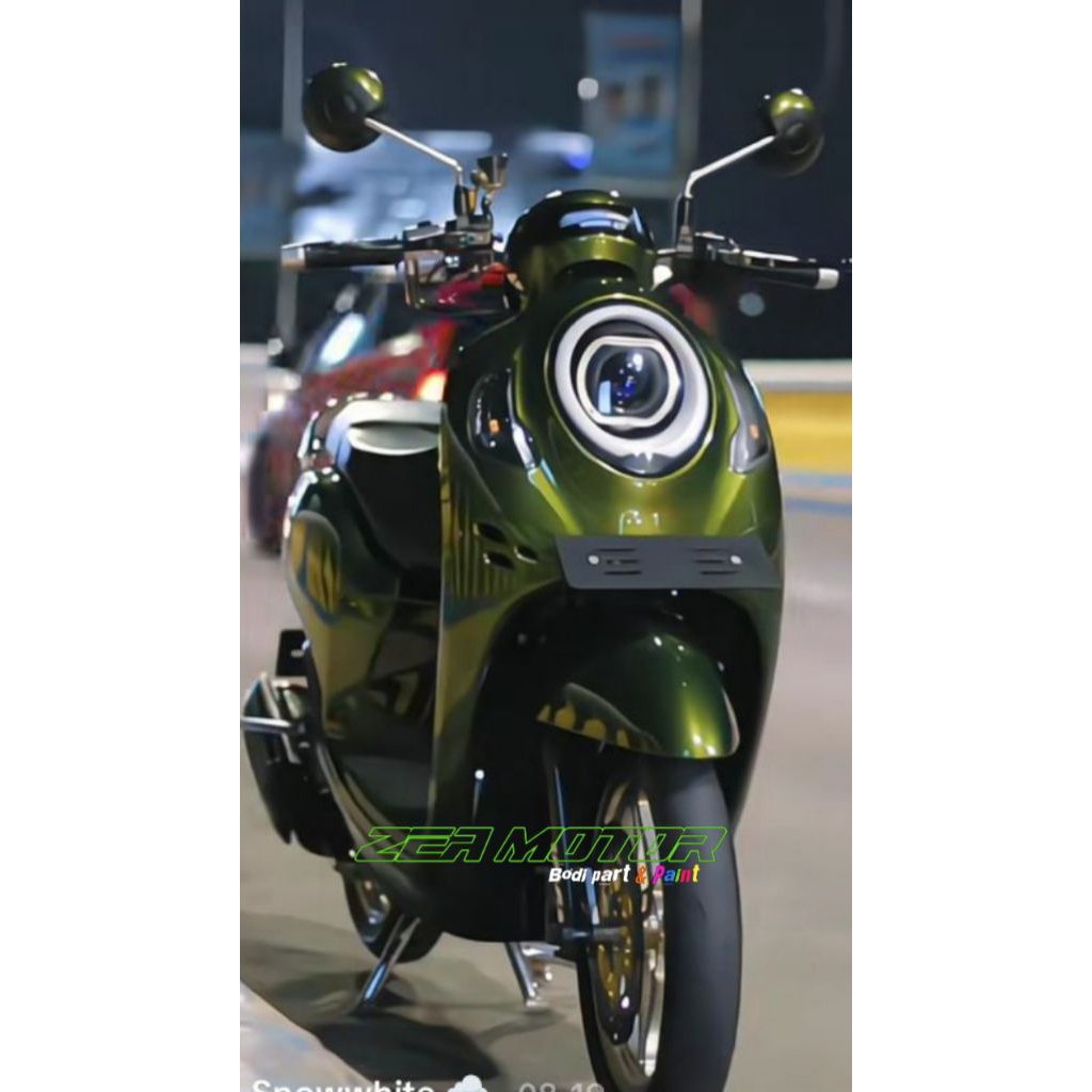 CAT OLIVE GREEN CAT CUSTOM CAT MOTOR/MOBIL  PU