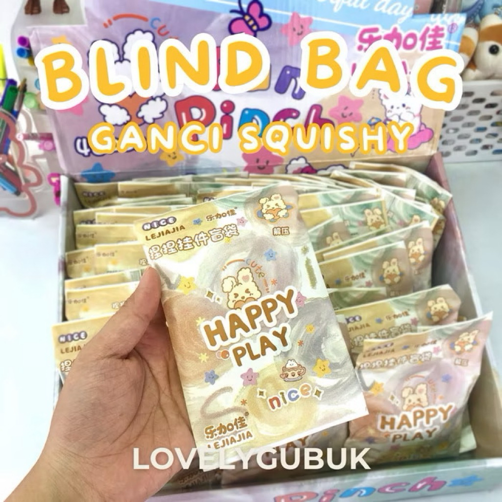 Blind Bag gantungan kunci squishy / Blind bag mystery surprise bag