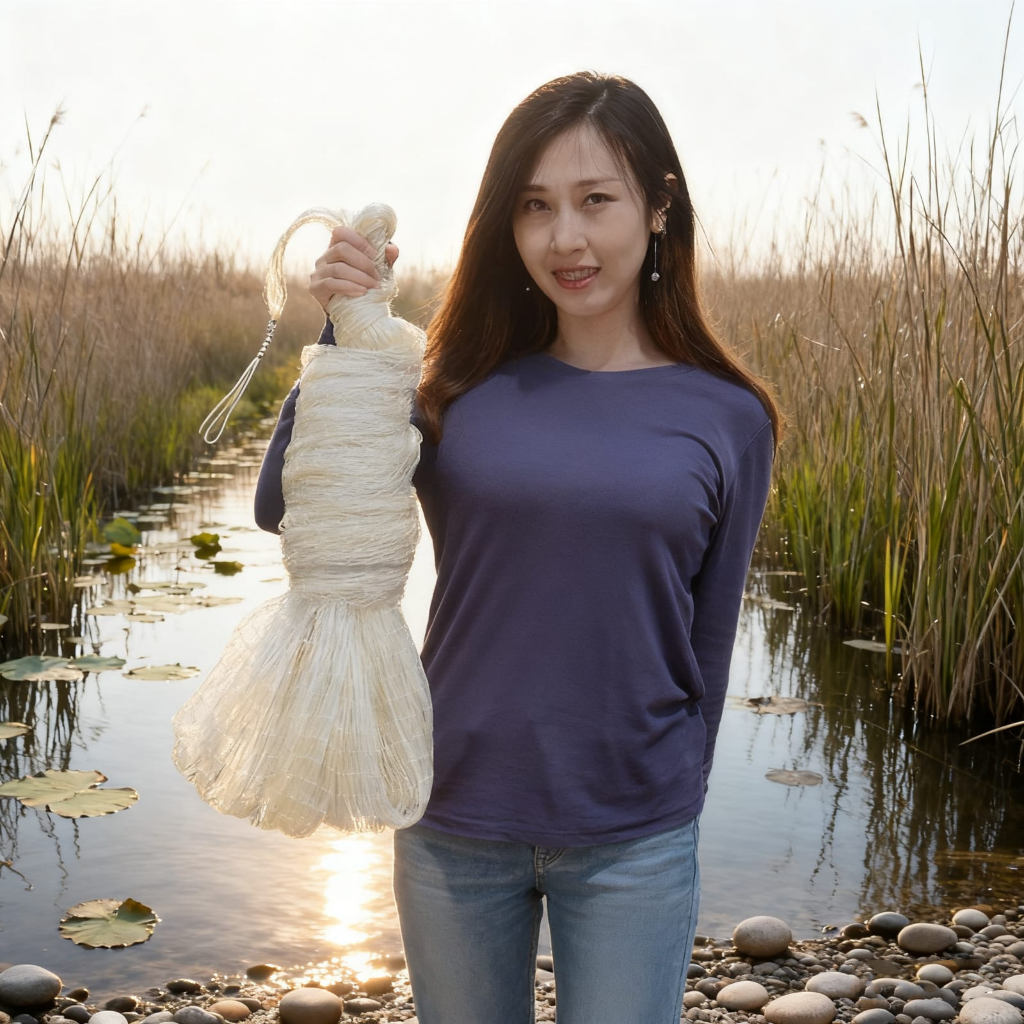 Jala ikan lempar 1' senar 210d/2 tinggi 10fit/jala senar bahan senar