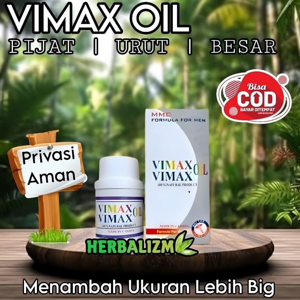Vimax Oil Formula For Man Made In Canada Original