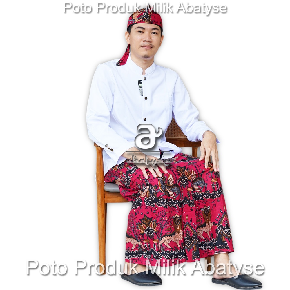 Rok Batik Seragam ASN Cirebon –Rok Batik Cirebon Motif Singa Barong Merah