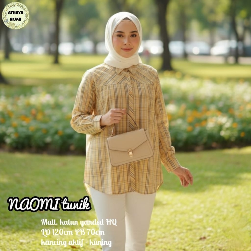 Naomi Blouse LD 120 Katun Kotak (Athaya)