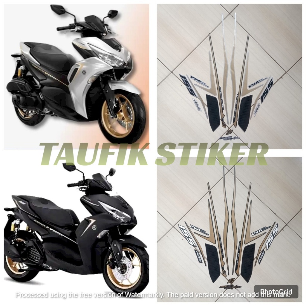 STIKER STRIPING MOTOR YAMAHA  AEROX VVA 155 2022/2023 CONNECTED ABS FULLSET