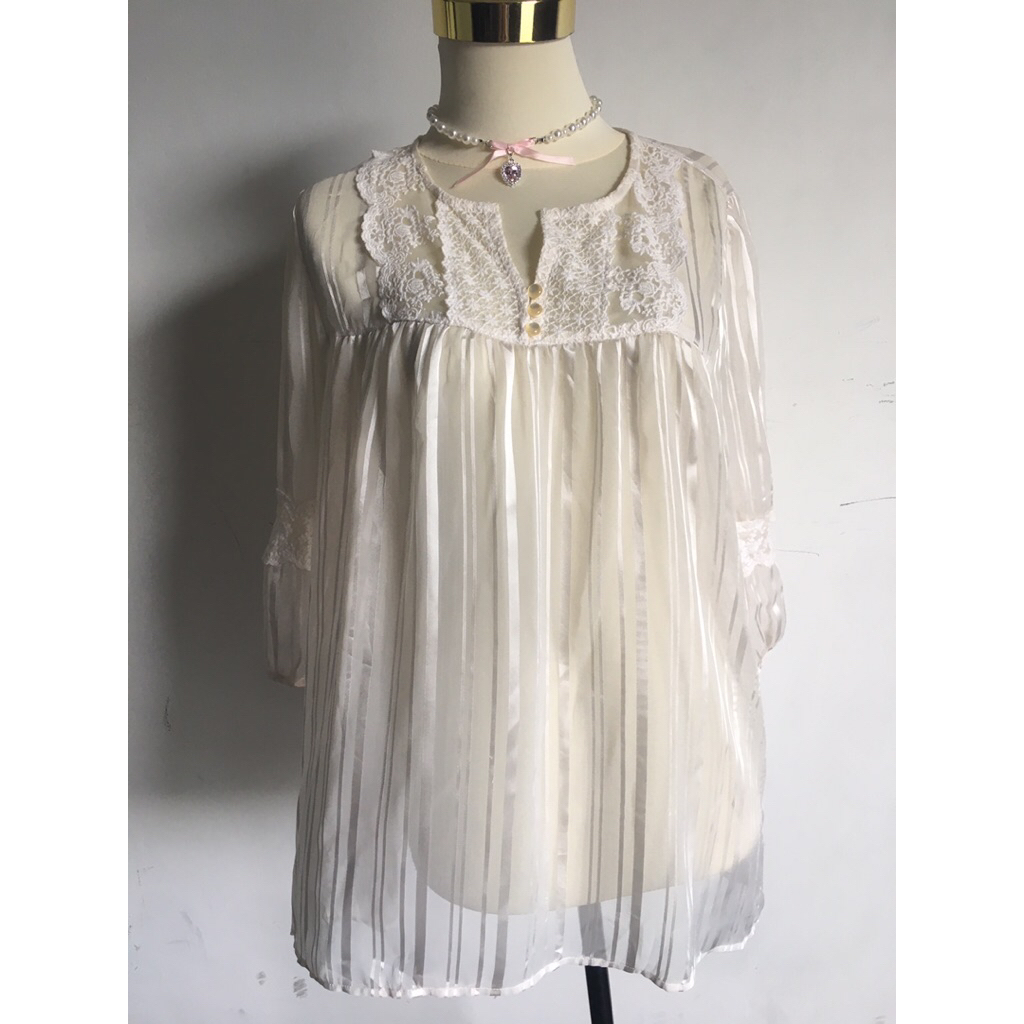 Lace Shirt mori kei fairycore