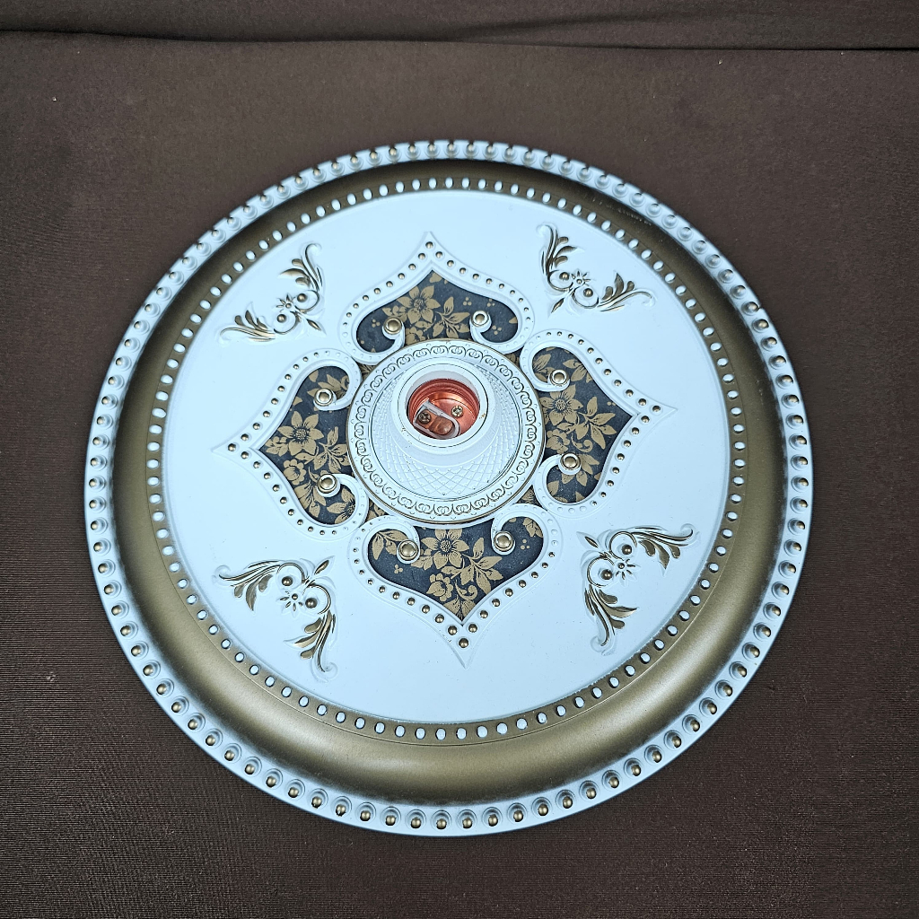fitting lampu plafon pvc - ornamen lampu plafon pvc 30cm - piting lampu plafon aesthetic/