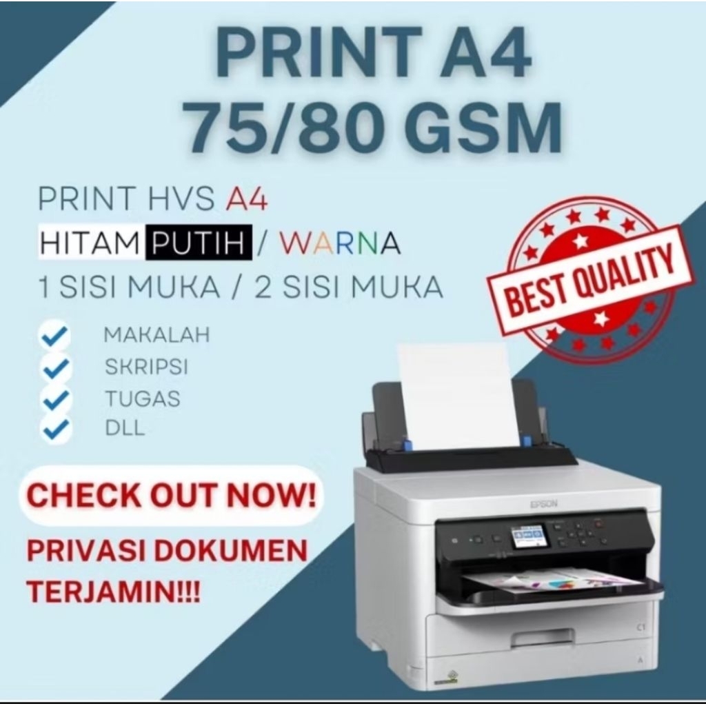 JASA PRINT/CETAK DOKUMEN KERTAS A4