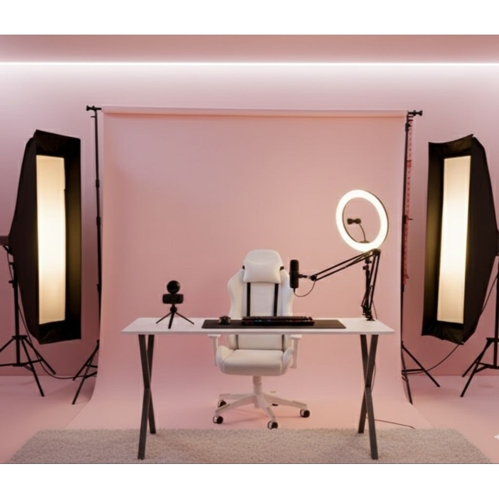 Background meteran, Mini Studio Backdrop,Alas Konten Aesthetic