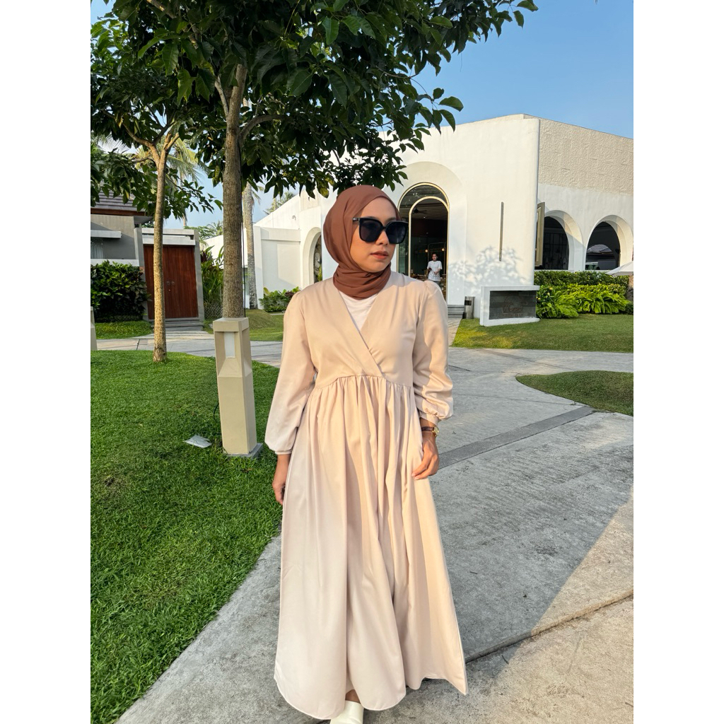 billie maxi dress - baby doll dress - dress pantai- dress pantai hijab- dress pantai panjang