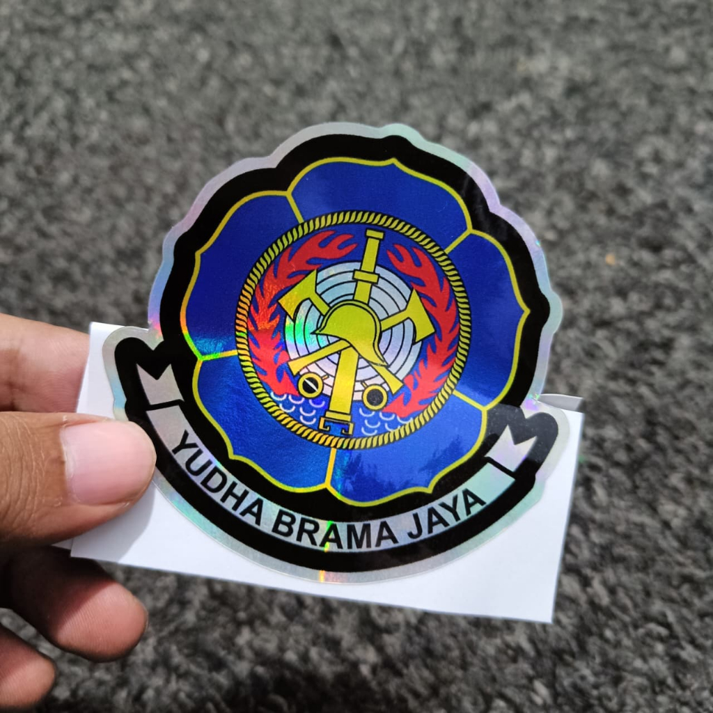 STIKER PEMADAM KEBAKARAN / DAMKAR / REDKAR RELAWAN DAMKAR HOLOGRAM