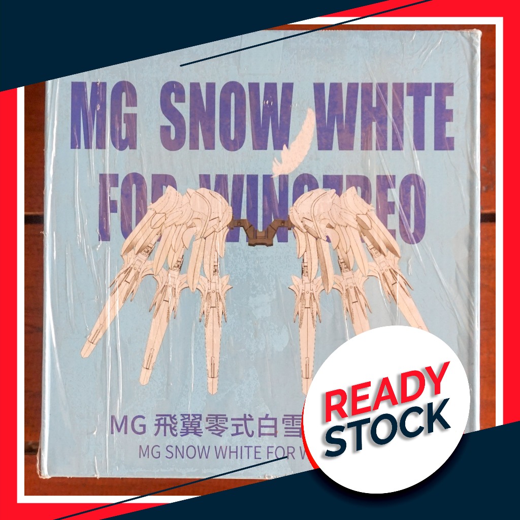 Effect Wings Snow White Prelude Seraphim Binder for MG 1/100 Wing Zero EW MIB