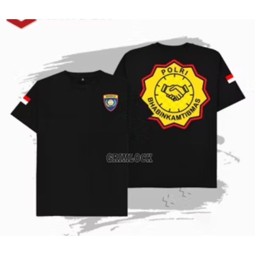 T-SHIRT POLRI BHABINKAMTIBMAS KAOS PROFESI DISTRO UNISEX KEREN BISA COSTUME NAMA