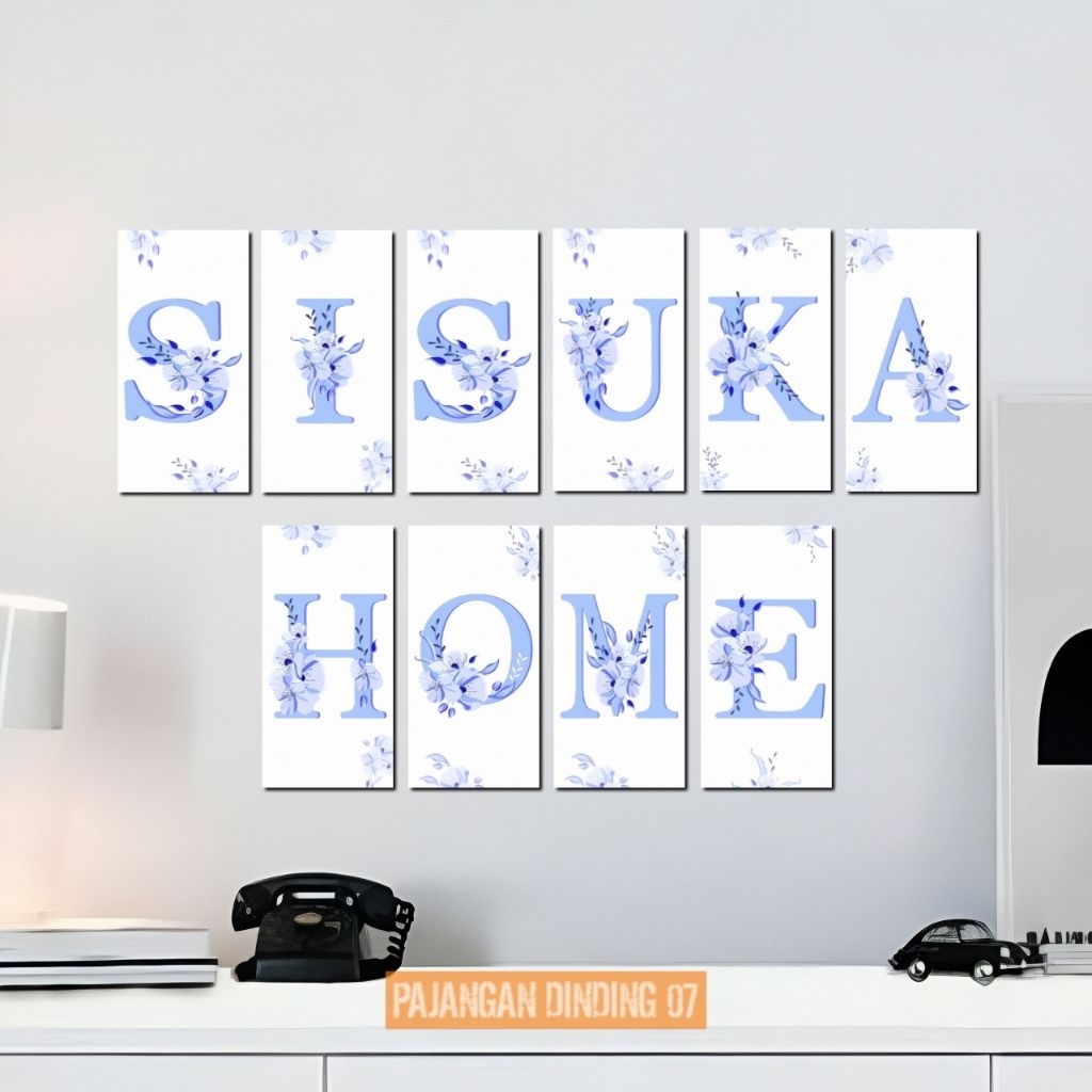 Hiasan dinding kamar cewek aesthetic Poster huruf abjad Pajangan Wall decor