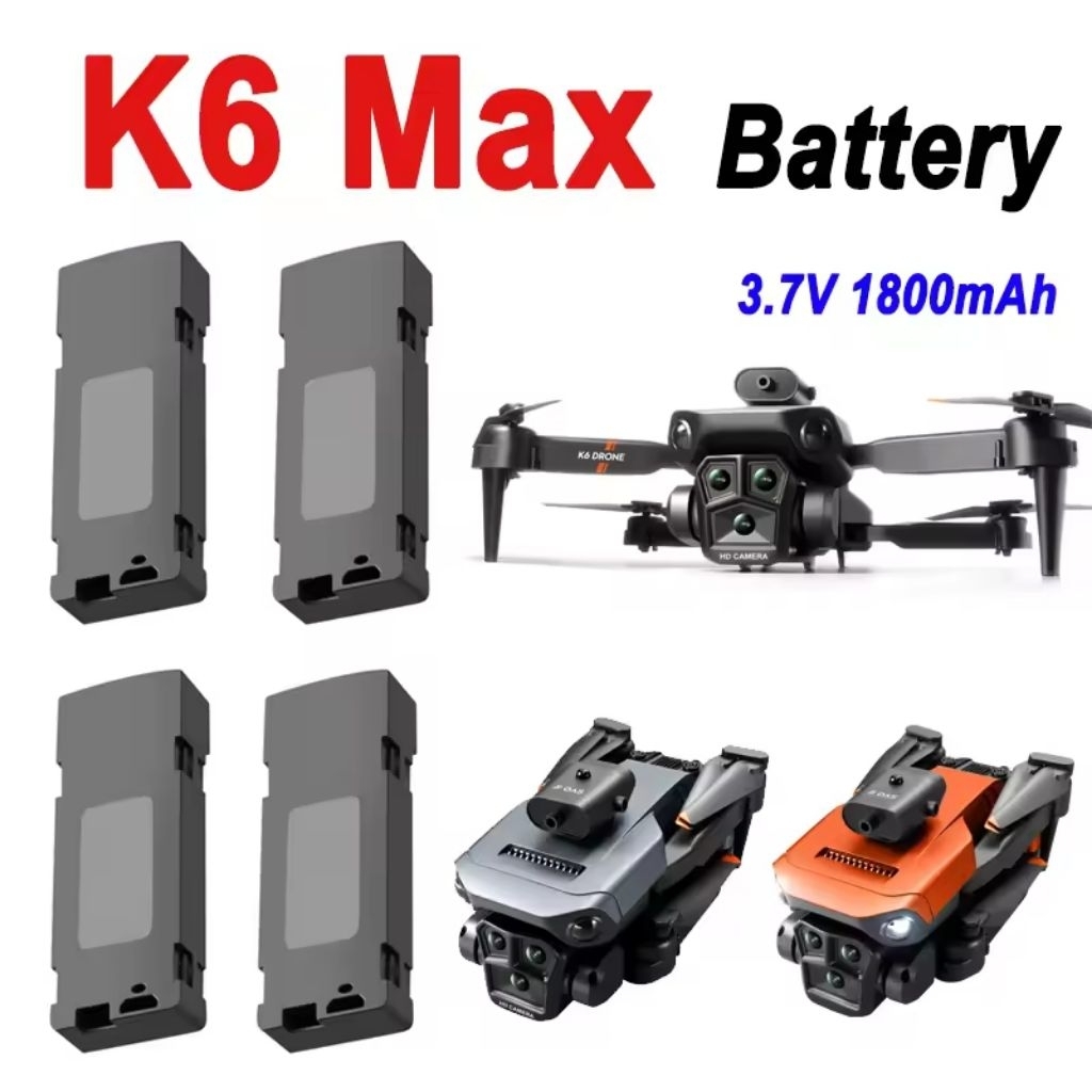 Baterai Drone K6 Max Lipo 1800mAh 3.7V Original
