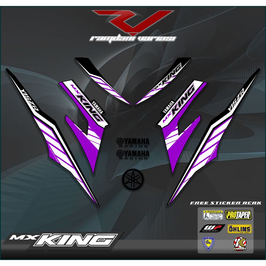 STRIPING JUPITER MX KING/STIKER MX KING 150/STRIPING MOTOR MX KING MOTIF EXCITER