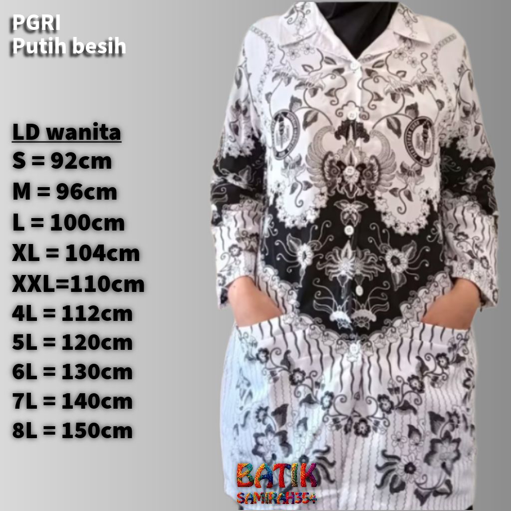 SERAGAM PGRI WANITA Lapis FURING GUNUNGJATI SIZE S-5L