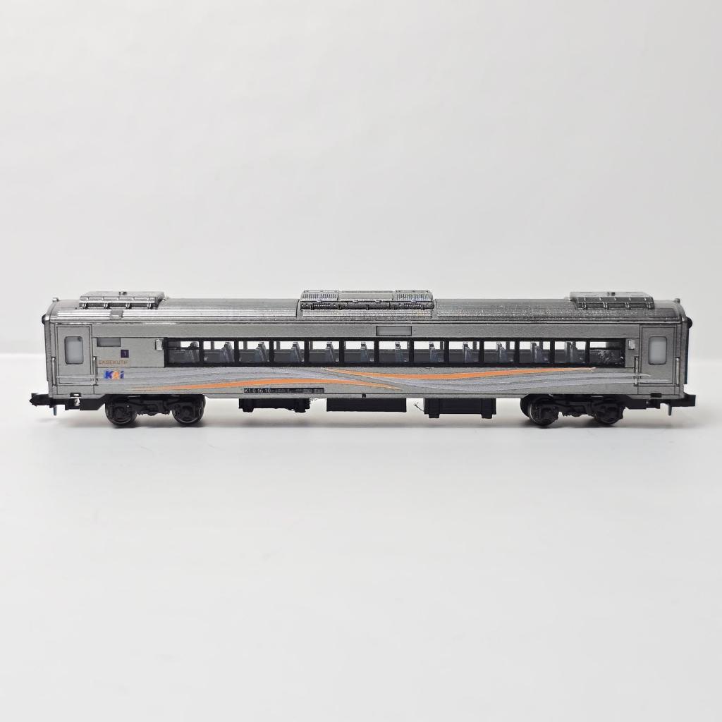 Kereta Stainless Steel Gen 1 Eksekutif | N Scale | Kereta Api Model