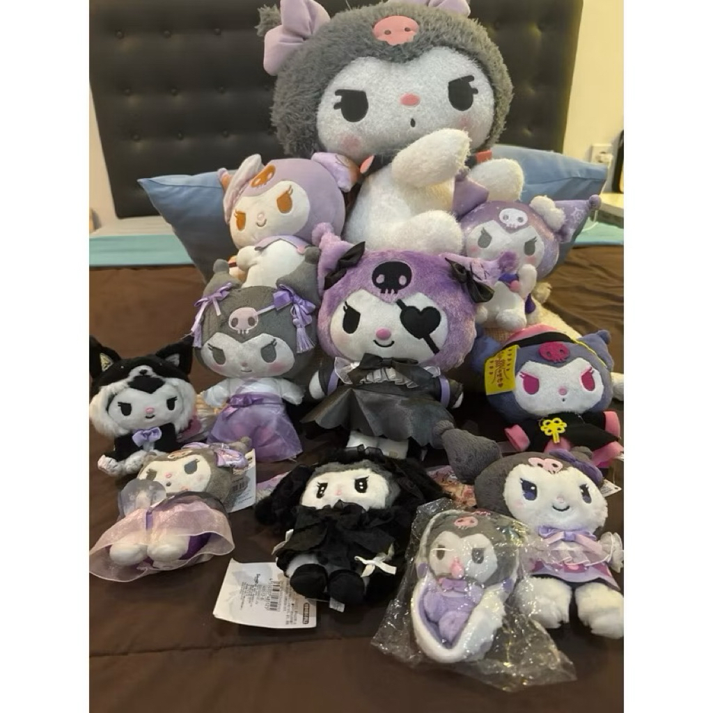 kuromi plush& keychain Original sanrio jepang