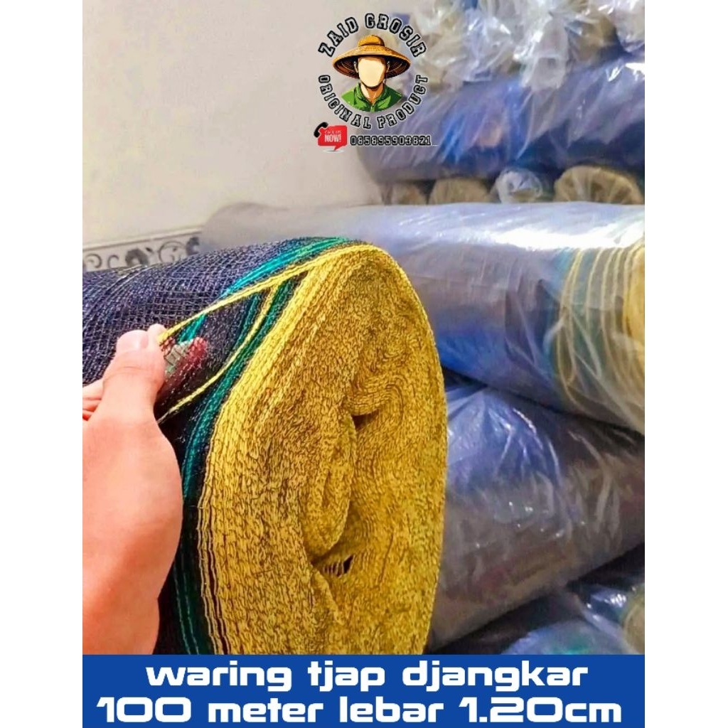 waring TL panjang 100 meter tinggi 1.20cm bahan hadepe rajut nyloon pagar kandang dan tanaman dan ja