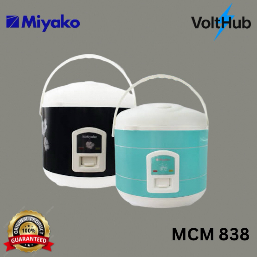 Miyako MCM 838 - Rice cooker /Magic com/Penanak Nasi/ 2.2 Liter beras , 6.4 Liter nasj Hemat Listrik