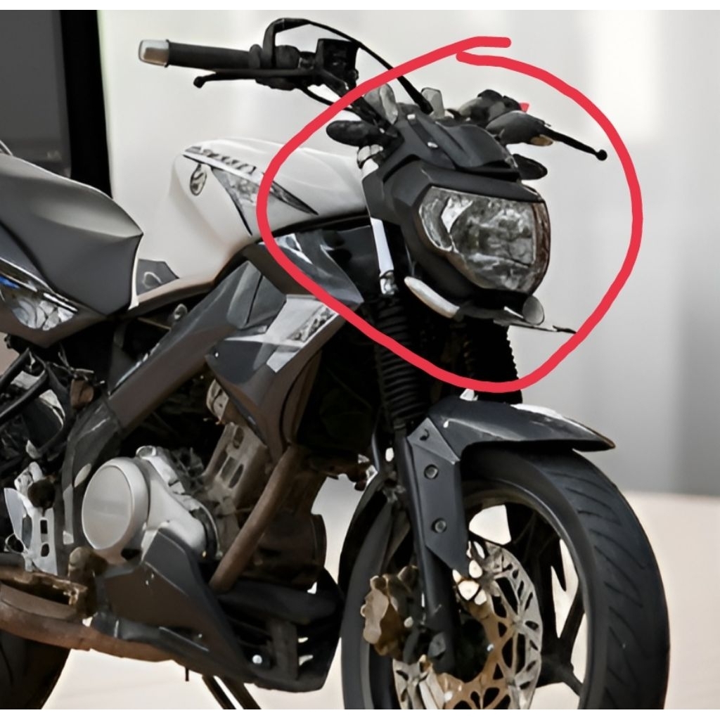 Headlamp mt09 vixion old custom fullset by onekyt