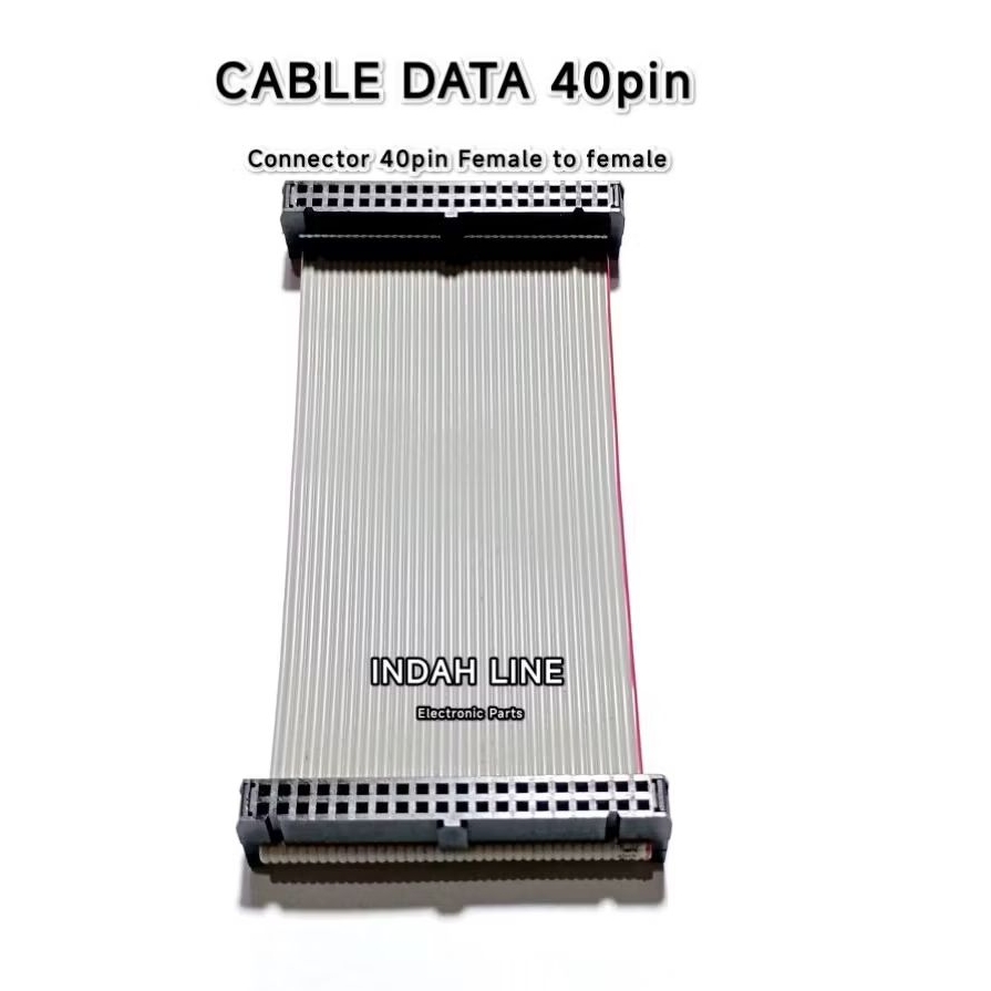 20cm Cable Data 40pin Flat Cable 40 pin + IDC Socket 40pin Female Kabel 20 cm