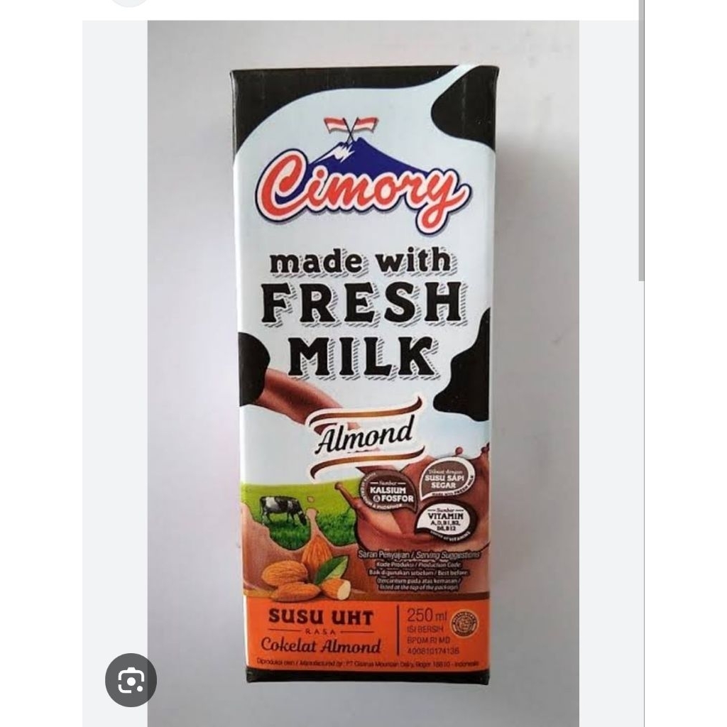 minuman susu uht Cimory rasa Almond kemasan 3Pcs