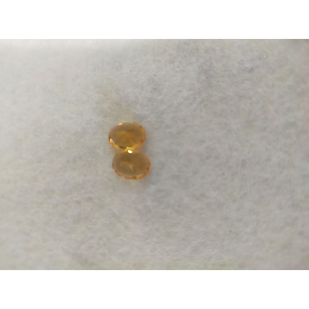 batu citrine oval cutting