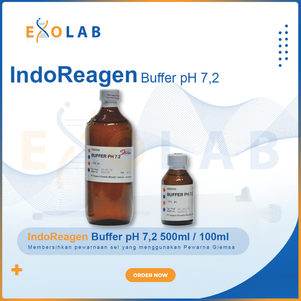 Indo Reagen Buffer Ph 7,2 500ml 100ml (Pewarna Giemsa)
