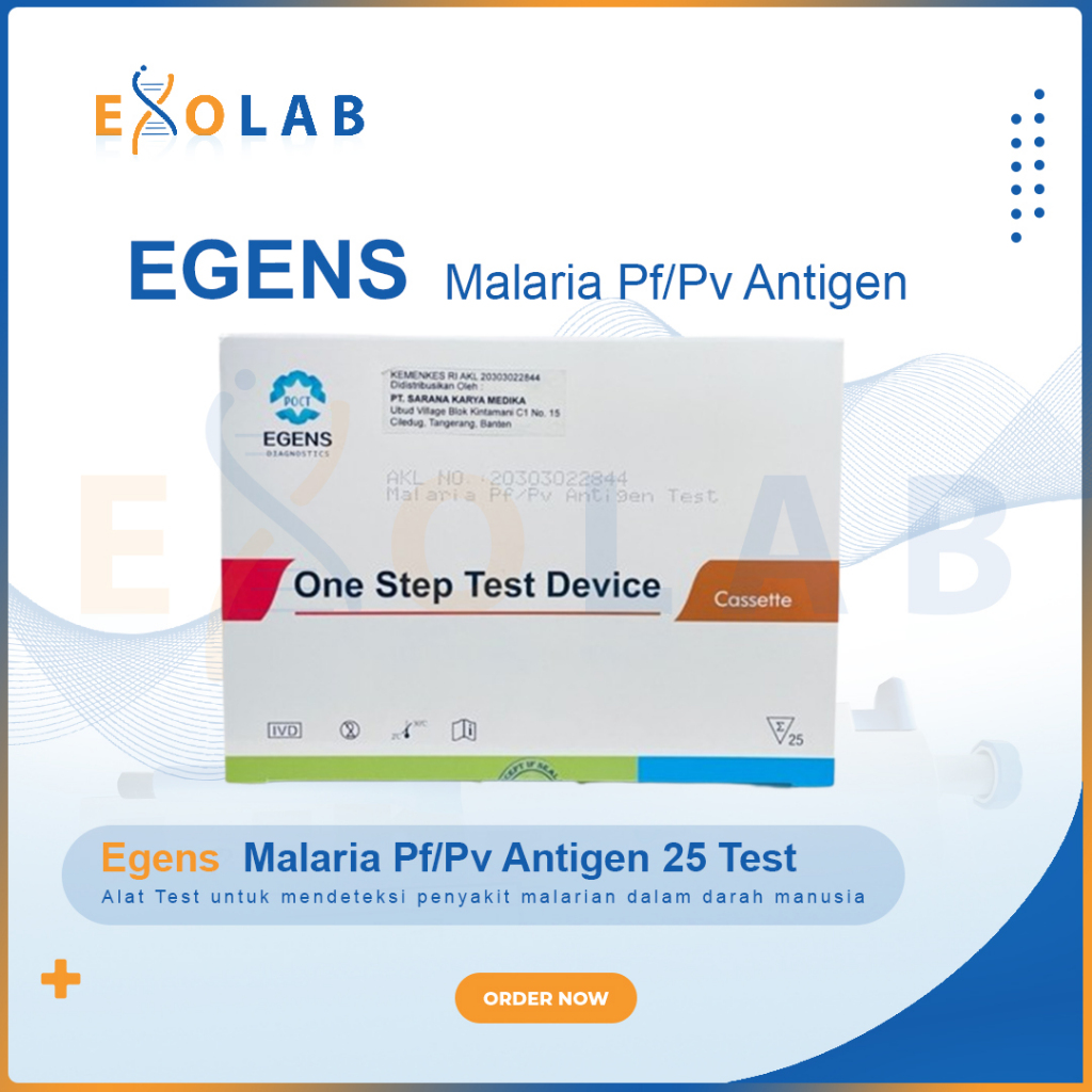 EGENS Diagnostic Kit for Malaria Pf/Pv Antigen 25T
