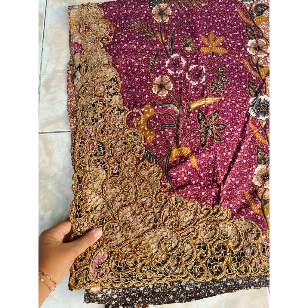 kamen rayon paris kerawang payet premium