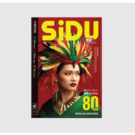 Kertas HVS Sinar Dunia A4 80 Gsm / HVS Sidu A4 80 Gsm / Kertas Print