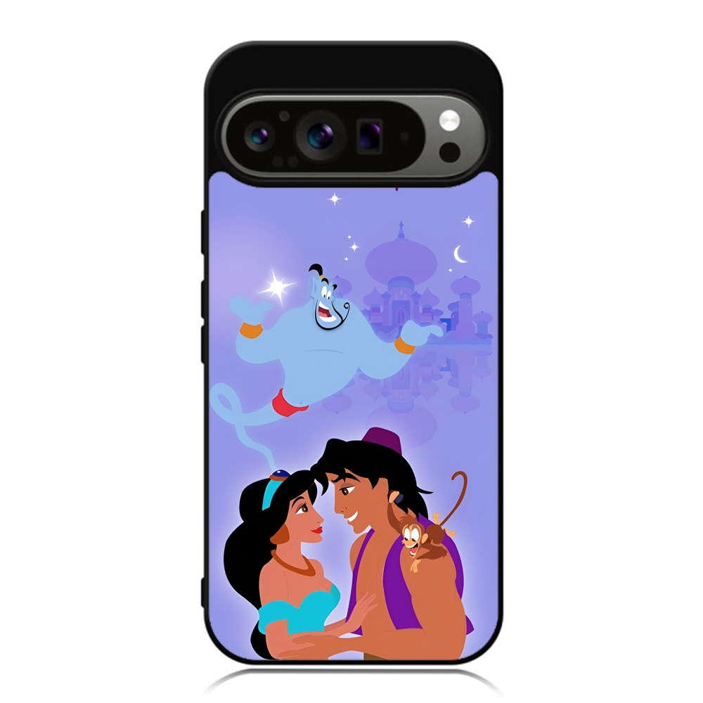 Case  HP Google Pixel 9 8 7 6 5 4 3 Pro XL 4g 5g TPU Rubber Custom Casing Phone Aladdin and Jasmine 