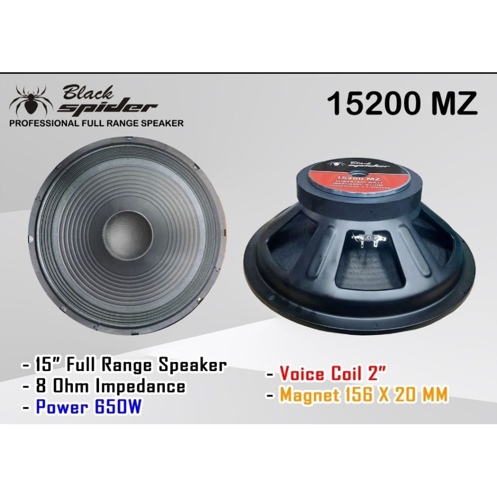 Speaker BLACK SPIDER 15200 MZ