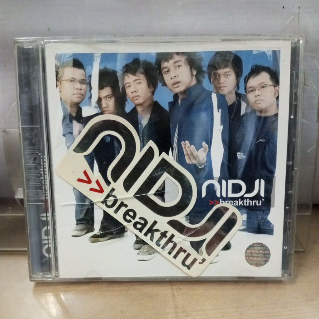 kaset cd musik original , nidji breakthru