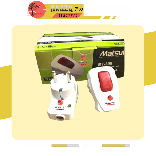 [ HARGA 1PCS ] STEKER SWITCH ON/OFF MATSUI MT-305/STEKER SAKLAR ON/OFF MATSUI SNI, ready merk Meiko