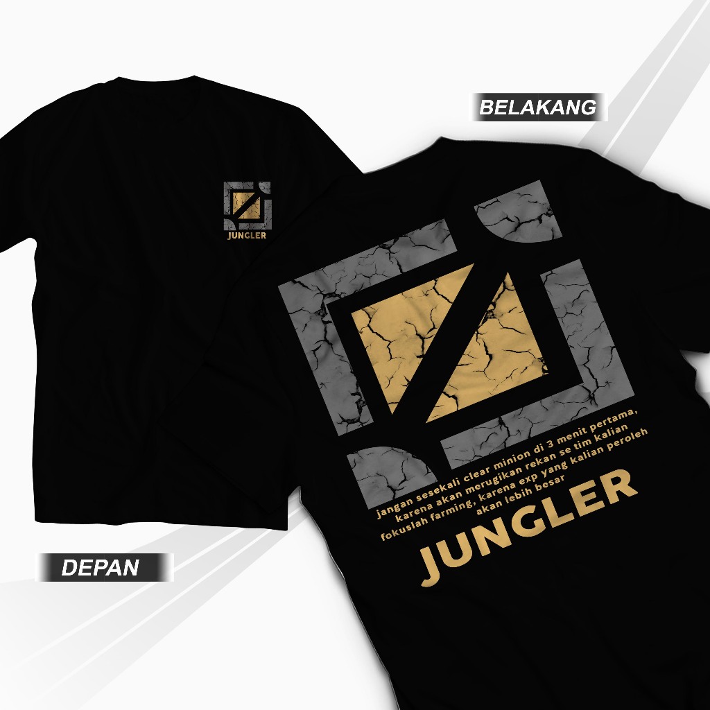 Tshirt Jungler Mobile Legend Kaos Gamer Pria Wanita