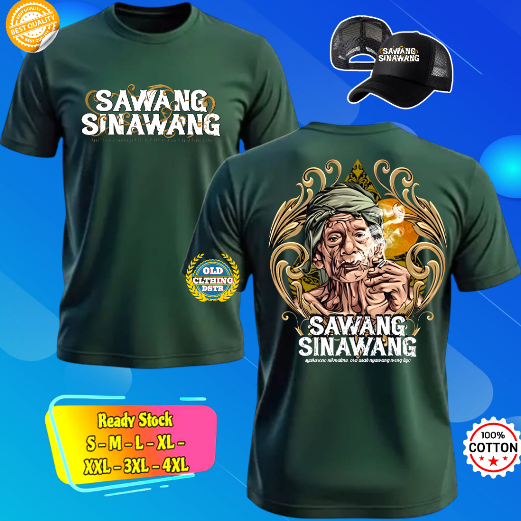 KAOS DISTRO SAWANG SINAWANG JAVA CULTURE DESIGN OLD SCHOOL STYLISH CASUAL TRENDY BAHAN PREMIUM COTTO