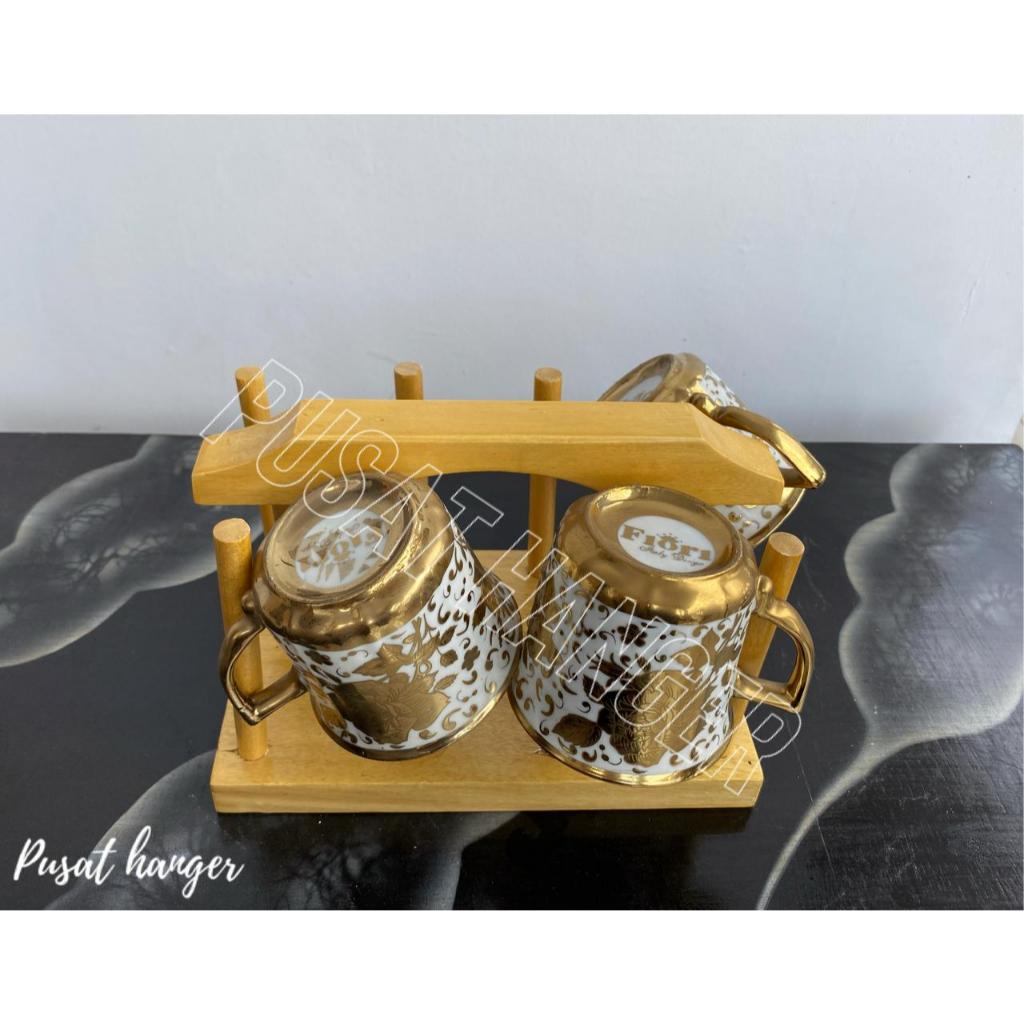 RAK GELAS KAYU / RAK SERBAGUNA / RAK GELAS / STAND GELAS KAYU MURAH/COD